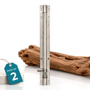 Plantex Stainless Steel 12 inch Tower Bolt/Tower Bolt for Home,Offices Doors and Windows/Tower Bolt for Main Door/Door Latch/Kundi/Chitakini/Door Latch for Windows (Matt Finish, Pack of 2)