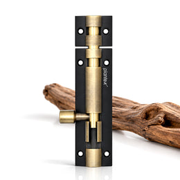 Plantex Stainless Steel 4 inch Tower Bolt/Tower Bolt for Home,Offices Doors and Windows/Tower Bolt for Main Door/Door Latch/Kundi/Chitakini/Door Latch for Windows - Pack of 1 (Brass Finish, 4 inch)