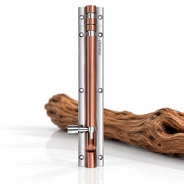 Plantex Stainless Steel 8 inch Tower Bolt/Tower Bolt for Home,Offices Doors & Windows/Tower Bolt for Main Door/Door Latch/Chitakini/Door Latch for Windows - Pack of 1 (Rose Gold & Chrome)