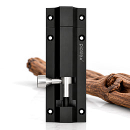 Plantex Stainless Steel 4 inch Tower Bolt/Tower Bolt for Home,Offices Doors and Windows/Tower Bolt for Main Door/Door Latch/Kundi/Chitakini/Door Latch for Windows (Black, Pack of 1)