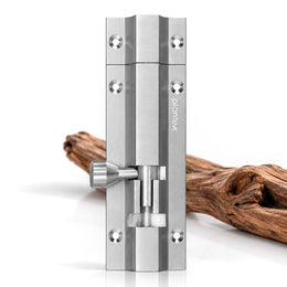 Plantex Stainless Steel 4 inch Tower Bolt/Tower Bolt for Home,Offices Doors and Windows/Tower Bolt for Main Door/Door Latch/Kundi/Chitakini/Door Latch for Windows (Chrome, Pack of 1)