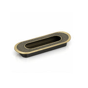 Plantex Sliding Door Handle/Concealed Handle for Sliding Door/96mm Concealed Handle for Wardrobe/Kitchen Cabinet - Pack of 1 (Brass Antique)