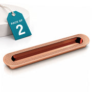 Plantex Sliding Door Handle/Concealed Handle for Sliding Door/224mm Concealed Handle for Wardrobe/Kitchen Cabinet - Pack of 2 (Rose Gold)