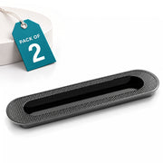 Plantex Sliding Door Handle/Concealed Handle for Sliding Door/224mm Concealed Handle for Wardrobe/Kitchen Cabinet - Pack of 2 (Black)