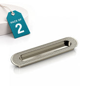 Plantex Sliding Door Handle/Concealed Handle for Sliding Door/160mm Concealed Handle for Wardrobe/Kitchen Cabinet - Pack of 2 (Satin)