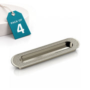 Plantex Sliding Door Handle/Concealed Handle for Sliding Door/160mm Concealed Handle for Wardrobe/Kitchen Cabinet - Pack of 4 (Satin)