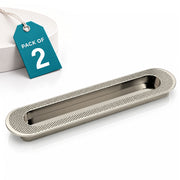 Plantex Sliding Door Handle/Concealed Handle for Sliding Door/224mm Concealed Handle for Wardrobe/Kitchen Cabinet - Pack of 2 (Satin)
