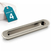 Plantex Sliding Door Handle/Concealed Handle for Sliding Door/224mm Concealed Handle for Wardrobe/Kitchen Cabinet - Pack of 4 (Satin)