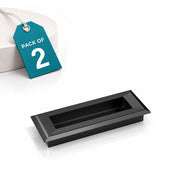 Plantex Sliding Door Handle/Concealed Handle for Sliding Door/96mm Concealed Handle for Wardrobe/Kitchen Cabinet - Pack of 2 (Black)