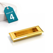 Plantex Sliding Door Handle/Concealed Handle for Sliding Door/96mm Concealed Handle for Wardrobe/Kitchen Cabinet - Pack of 4 (PVD Gold)
