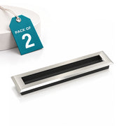Plantex Sliding Door Handle/Concealed Handle for Sliding Door/160mm Concealed Handle for Wardrobe/Kitchen Cabinet - Pack of 2 (Satin)