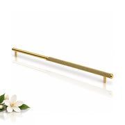 Plantex Stainless Steel & Aluminium Cabinet Handle/450mm Wardrobe Door Handle/Cupboard Pull-Push Handles for Home/Office - Pack of 1 (Brass Antique & Gold)