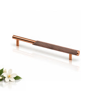 Plantex Stainless Steel & Aluminium Cabinet Handle/160mm Wardrobe Handle for Home/Cupboard Door Pull-Push Handles for Office - Pack of 1 (Rose Gold)