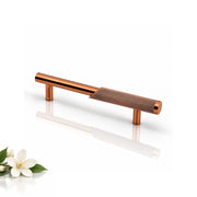Plantex Stainless Steel & Aluminium Cabinet Handle/96mm Wardrobe Handle for Home/Cupboard Door Pull-Push Handles for Office - Pack of 1 (Rose Gold)