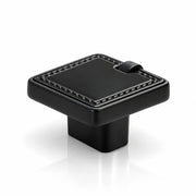 Plantex Knobs for Drawers/Drawer Knobs/Square Knob for Cabinets/Pull-Push Knob for Kitchen/Bedroom/Drawer - Pack of 1 (DC-Black & Z-Black)