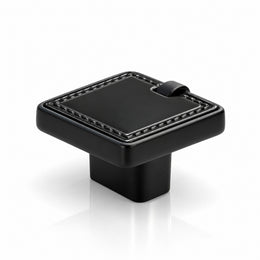 Plantex Knobs for Drawers/Drawer Knobs/Square Knob for Cabinets/Pull-Push Knob for Kitchen/Bedroom/Drawer - Pack of 1 (DC-Black & Z-Black)