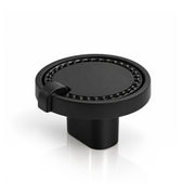 Plantex Knobs for Drawers/Drawer Knobs/Round Knob for Cabinets/Pull-Push Knob for Kitchen/Bedroom/Drawer - Pack of 1 (DC-Black & Z-Black)