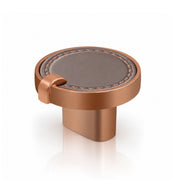 Plantex Knobs for Drawers/Drawer Knobs/Round Knob for Cabinets/Pull-Push Knob for Kitchen/Bedroom/Drawer - Pack of 1 (Rose Gold & Satin Black)