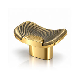 Plantex Knobs for Drawers/Drawer Knobs/Rectangle Knob for Cabinets/Pull-Push Knob for Kitchen/Bedroom/Drawer - Pack of 1 (Brass Antique & Gold)
