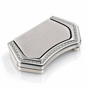 Plantex Drawer Kadi/3 Inch Chest Handle for Drawer/Rectangular Cabinet Kadi/Pull-Push Kadi for Home/Office Drawer - Pack of 1 (DTK-296, Satin White & Chrome)