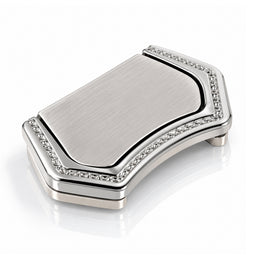Plantex Drawer Kadi/3 Inch Chest Handle for Drawer/Rectangular Cabinet Kadi/Pull-Push Kadi for Home/Office Drawer - Pack of 1 (DTK-296, Satin White & Chrome)