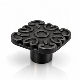 Plantex Knobs for Drawer/Square Drawer Knobs/Knobs for Cabinets/Pull-Push Knobs for Kitchen/Bedroom Drawer - Pack of 1 (DTK-299, Black)