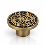 Plantex Knobs for Drawer/Round Drawer Knobs/Knobs for Cabinets/Pull-Push Knobs for Kitchen/Bedroom Drawer - Pack of 1 (DTK-301, Brass Antique)