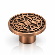 Plantex Knobs for Drawer/Round Drawer Knobs/Knobs for Cabinets/Pull-Push Knobs for Kitchen/Bedroom Drawer - Pack of 1 (DTK-301, Copper Antique)