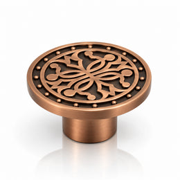 Plantex Knobs for Drawer/Round Drawer Knobs/Knobs for Cabinets/Pull-Push Knobs for Kitchen/Bedroom Drawer - Pack of 1 (DTK-301, Copper Antique)