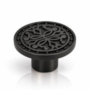 Plantex Knobs for Drawer/Round Drawer Knobs/Knobs for Cabinets/Pull-Push Knobs for Kitchen/Bedroom Drawer - Pack of 1 (DTK-301, Black)