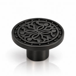 Plantex Knobs for Drawer/Round Drawer Knobs/Knobs for Cabinets/Pull-Push Knobs for Kitchen/Bedroom Drawer - Pack of 1 (DTK-301, Black)
