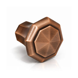 Plantex Knobs for Drawer/Octagon Shape Drawer Knobs/Knobs for Cabinets/Pull-Push Knobs for Kitchen/Bedroom Drawer - Pack of 1 (DTK-302, Copper Antique)