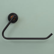 Plantex Towel Hanger for Bathroom/Solid Brass & SS-304 Grade Napkin Holder for Wash Basin/Napkin Hanger/Kitchen/Bathroom Accessories - (Matt Black & Rose Gold)