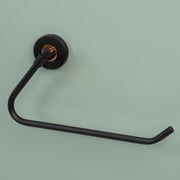 Plantex Towel Hanger for Bathroom/Solid Brass & SS-304 Grade Napkin Holder for Wash Basin/Napkin Hanger/Kitchen/Bathroom Accessories - (Matt Black & Rose Gold)