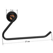 Plantex Towel Hanger for Bathroom/Solid Brass & SS-304 Grade Napkin Holder for Wash Basin/Napkin Hanger/Kitchen/Bathroom Accessories - (Matt Black & Rose Gold)