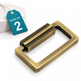 Plantex Rajwadi Drawer Kadi/3.5 Inch Drawer Handle/Pull-Push Kadi for Home/Office Cabinet - Pack of 2 (Brass Antique)