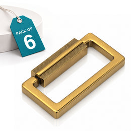 Plantex Rajwadi Drawer Kadi/Drawer Handle/Kadi for Drawers/Pull-Push Kadi for Home/Office Cabinet - Pack of 6 (SH-344, Gold)