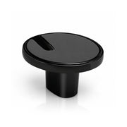 Plantex Knobs for Drawers/Drawer Knobs/Round Knob for Cabinets/Pull-Push Knob for Kitchen/Bedroom/Drawer - Pack of 1 (SH-433, DC-Black & Z-Black)