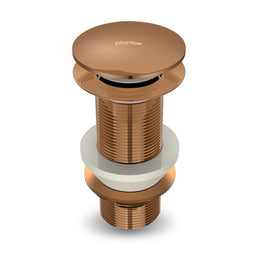 Plantex Waste Coupling for Wash Basin/3 inch Solid Brass Coupling/Full Thread Waste Coupling (PVD Rose Gold -Pack of 1)