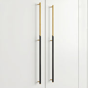 Plantex Stainless Steel & Alluminium Cabinet Handle/900mm Wardrobe Handle for Home/Cupboard Door Pull-Push Handles for Office - Pack of 2 (DTC-3960, Black & Gold)