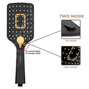 Plantex ABS Plastic Shower Head With Hand Shower/Overhead Combo For Bathroom- Matte Black Finish