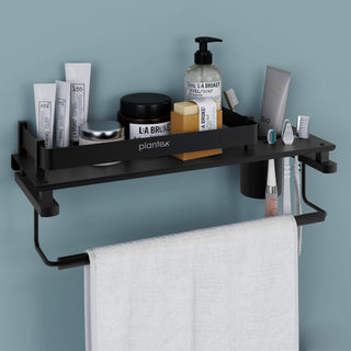 Plantex stainless steel bathroom shelf - Multi-purpose storage rack