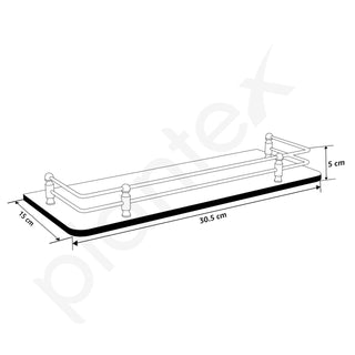 Plantex bathroom shelf - functional shower accessories holder