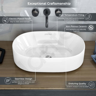 Plantex ceramic wash basin - easy maintenance and cleaning