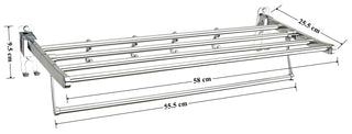 Plantex eco stainless steel towel hanger - space saving solution