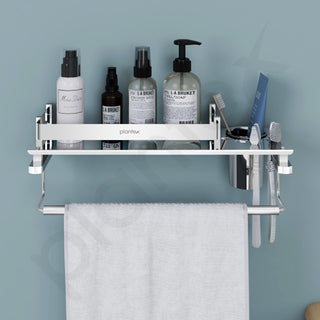 Plantex stainless steel rack - elegant design for bathroom organization