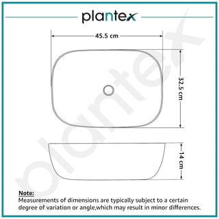 Plantex wash basin - glossy marble finish for modern interiors