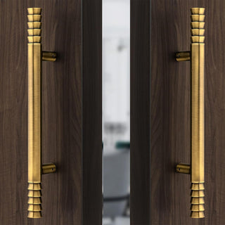 Plantex stainless steel handle set - commercial doors