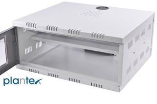 Plantex White DVR Cabinet - Stylish design for office use