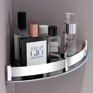Plantex stainless steel corner shelf - stylish bathroom storage